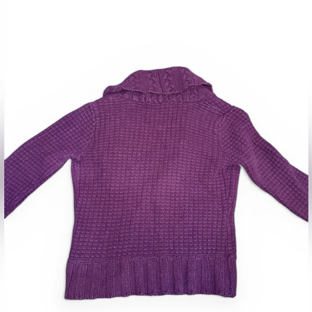 Y2K Hollister Chunky Cardigan Burgundy/Maroon - Picture 3 of 5